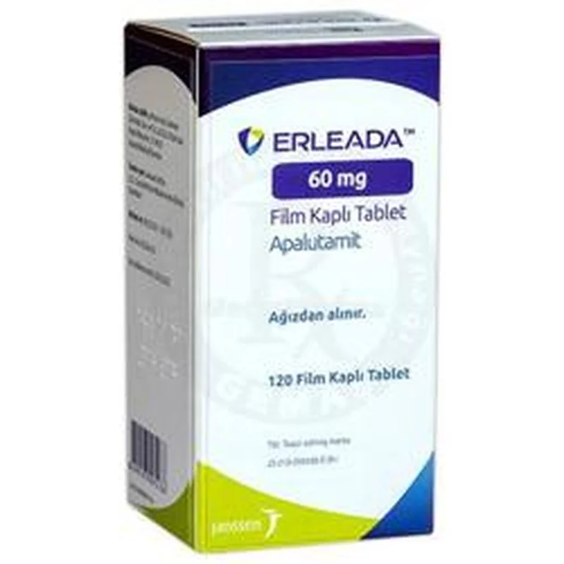 Упаковка препарата ERLEADA 60 мг, 120 таблеток