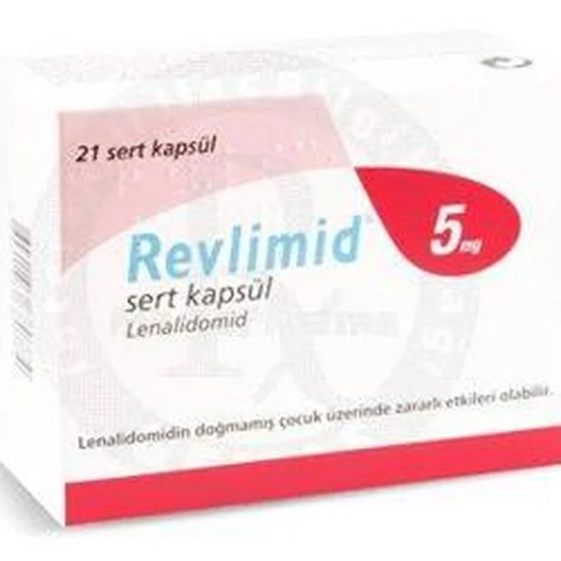 Упаковка препарата REVLIMID (оригинал) 5 / 10 / 15 / 25 мг, 21 капсула