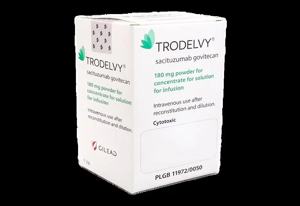 Упаковка препарата TRODELVY 180 мг, лиофилизат